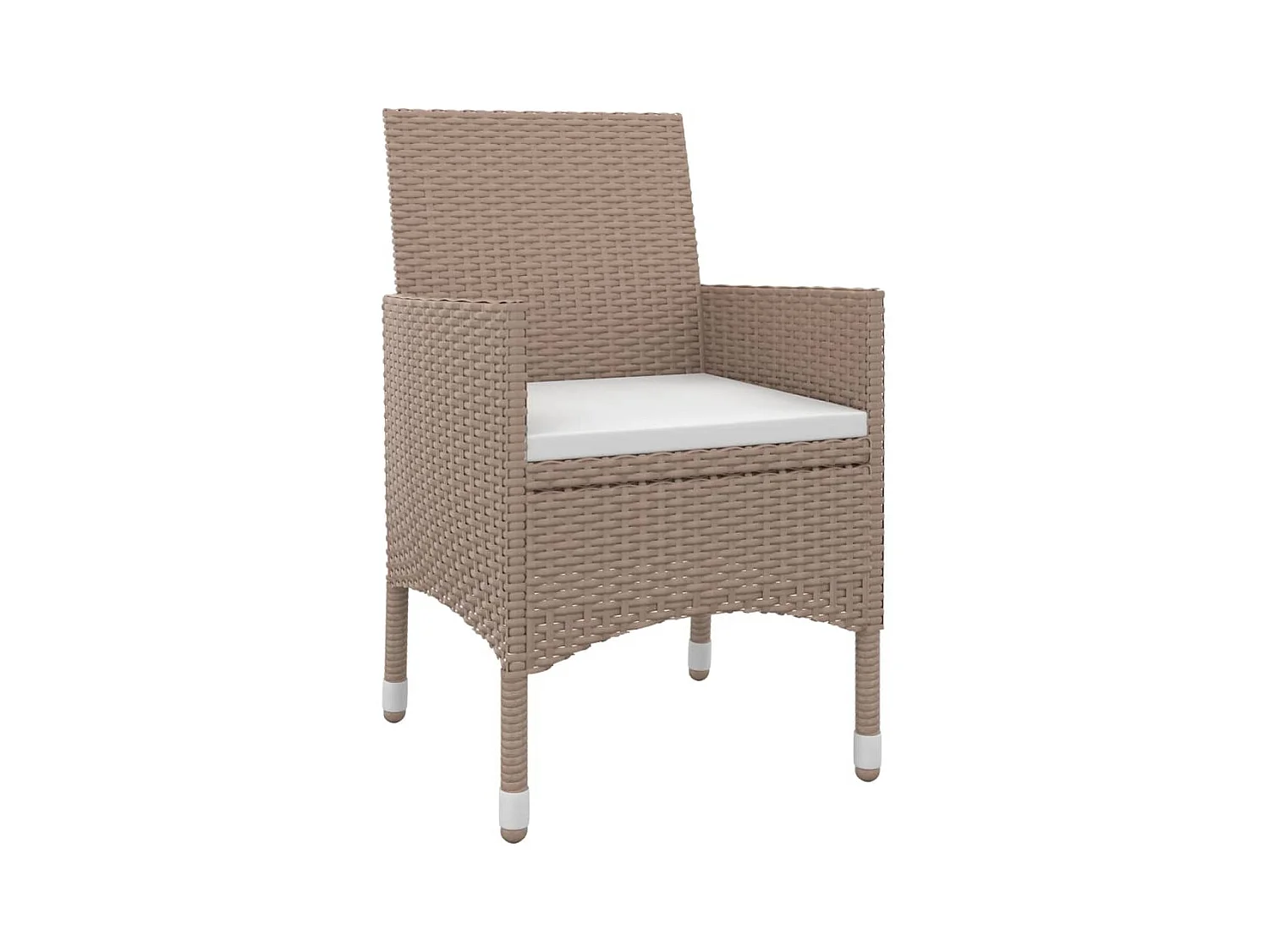 Rion  Ensemble à manger de jardin coussins 3 pcs Résine tressée Verre