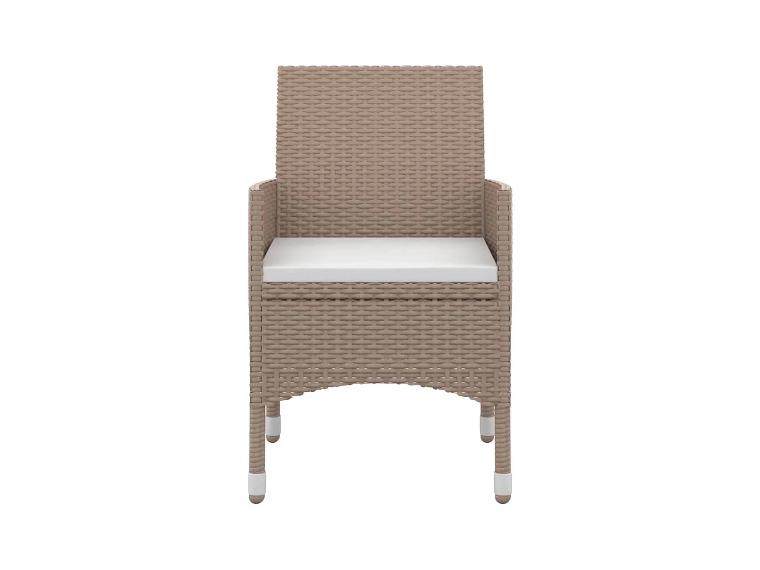 Rion  Ensemble à manger de jardin coussins 3 pcs Résine tressée Verre