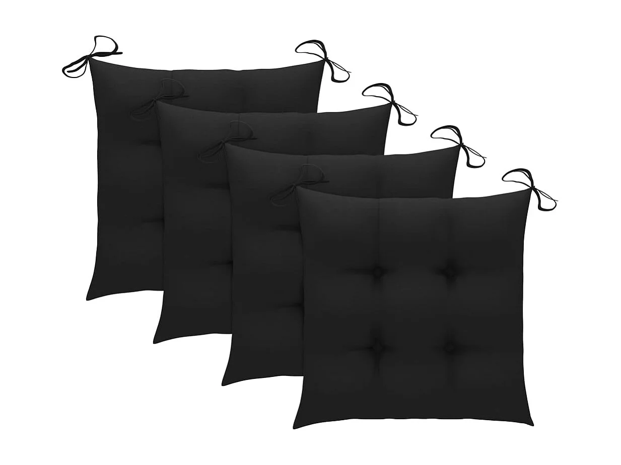 Blaire  Ensemble à manger d'extérieur pliable 5pcs avec coussins Bambou