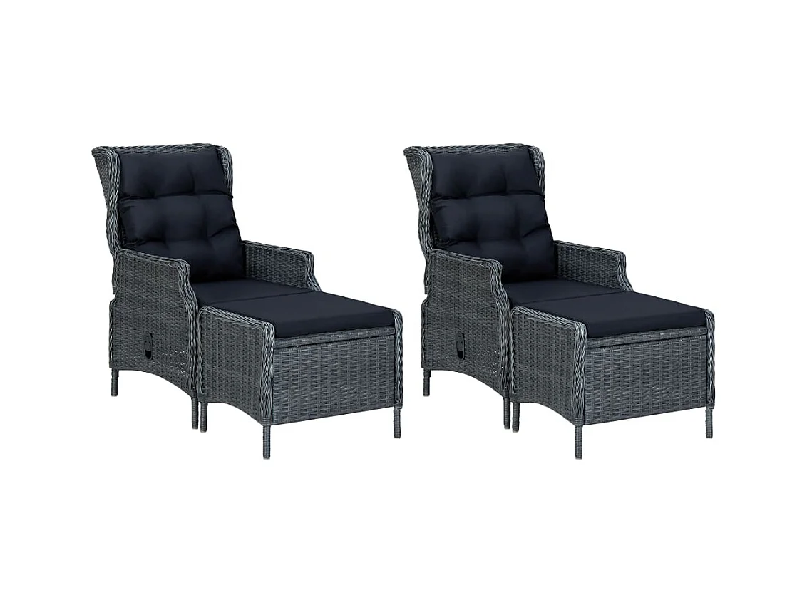 Chakib  Ensemble à manger de jardin 7 pcs Gris foncé