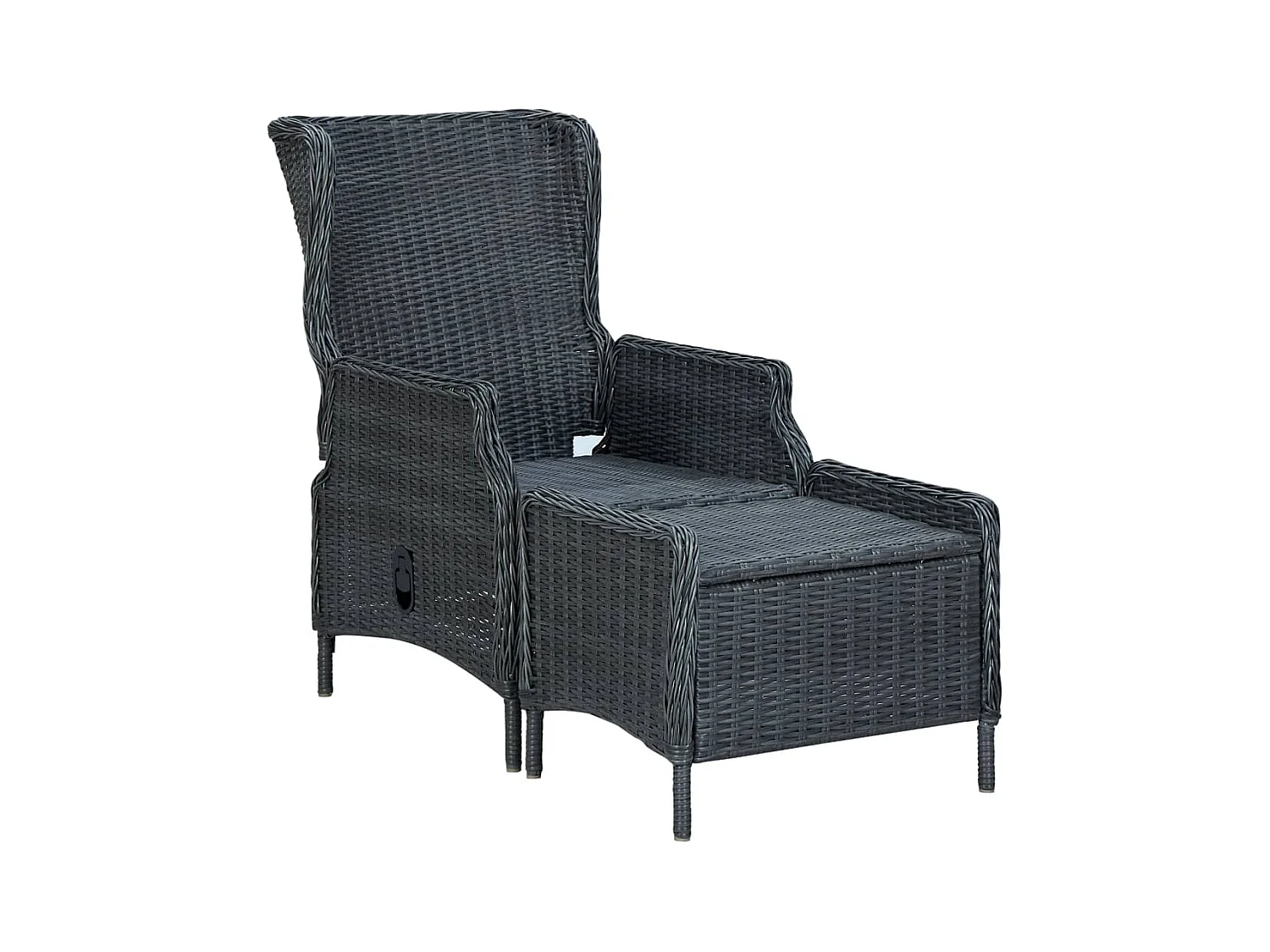 Chakib  Ensemble à manger de jardin 7 pcs Gris foncé