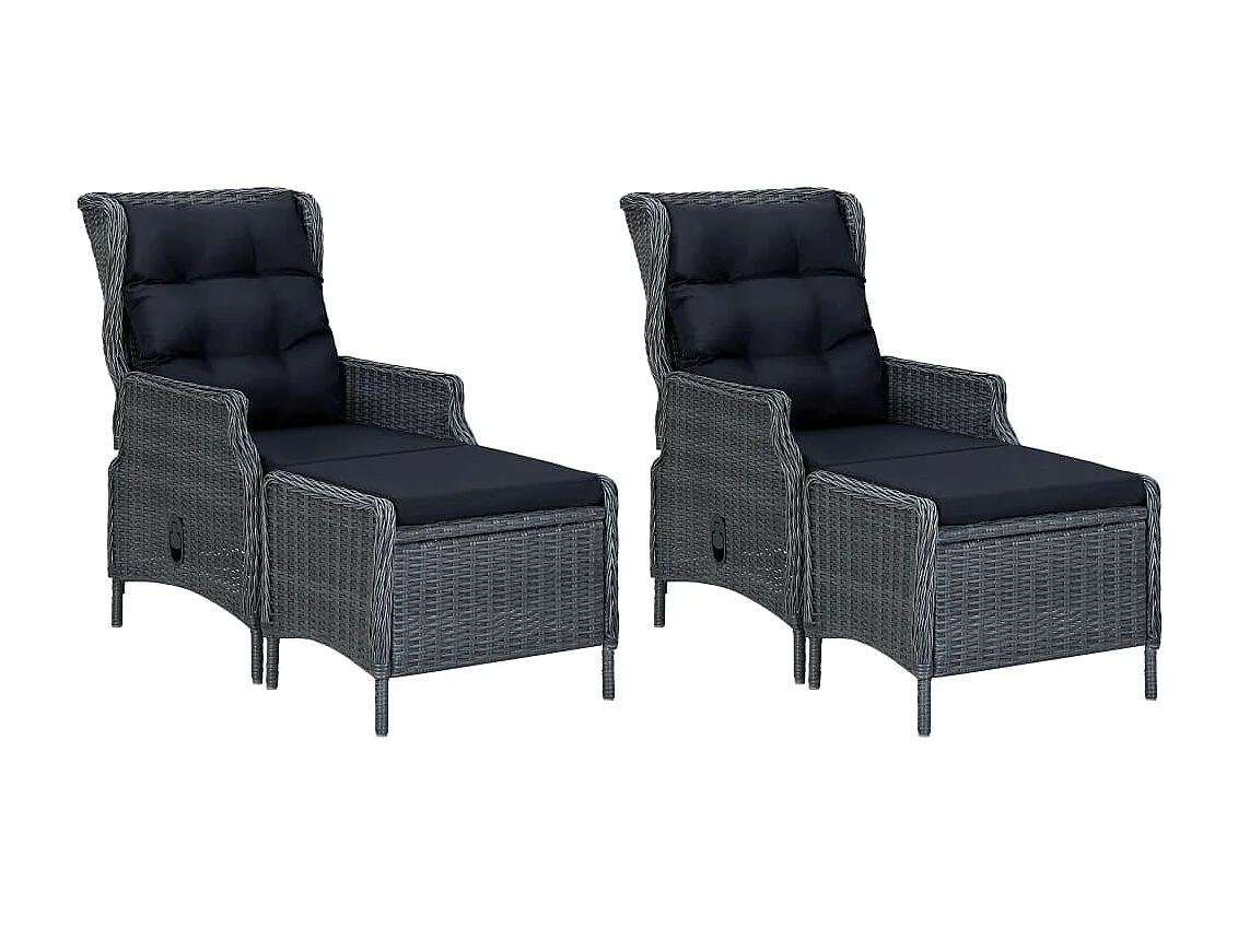 Chakib  Ensemble à manger de jardin 7 pcs Gris foncé