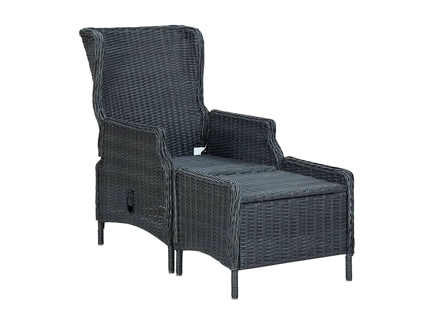 Chakib  Ensemble à manger de jardin 7 pcs Gris foncé