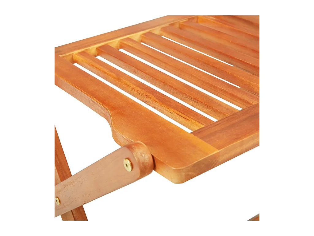 Elviira  Ensemble à manger de jardin pliable 9 pcs bois d'acacia solide