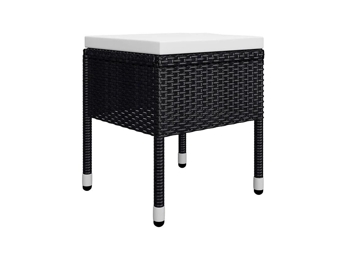 Nesira  Ensemble à manger de jardin 7 pcs Noir