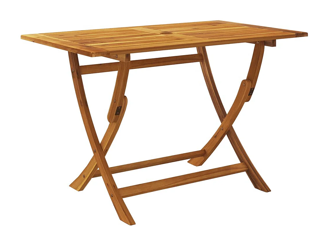 Andreas  Ensemble à manger d'extérieur pliable 7pcs Bois d'acacia solide