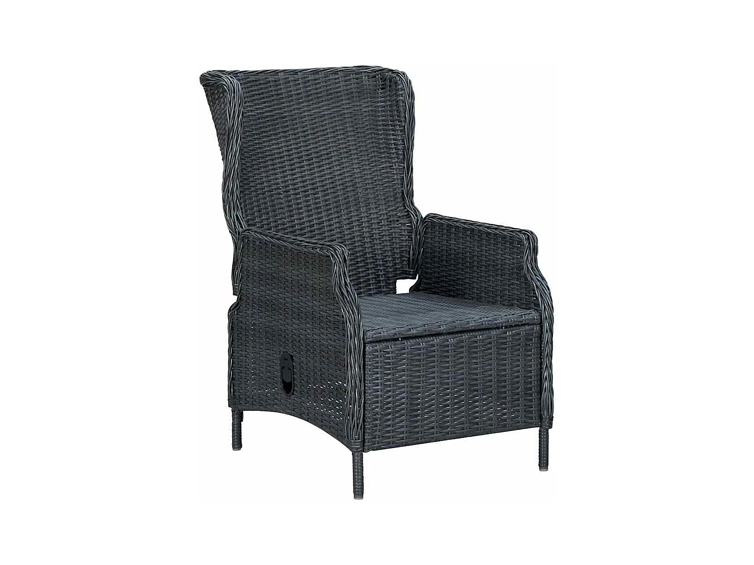 Hana  Ensemble à manger de jardin 9 pcs Gris foncé