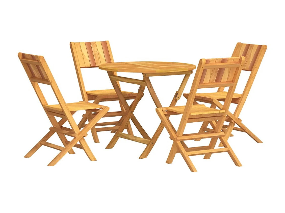 Atherton  Ensemble à manger de jardin 5 pcs Bois de teck massif