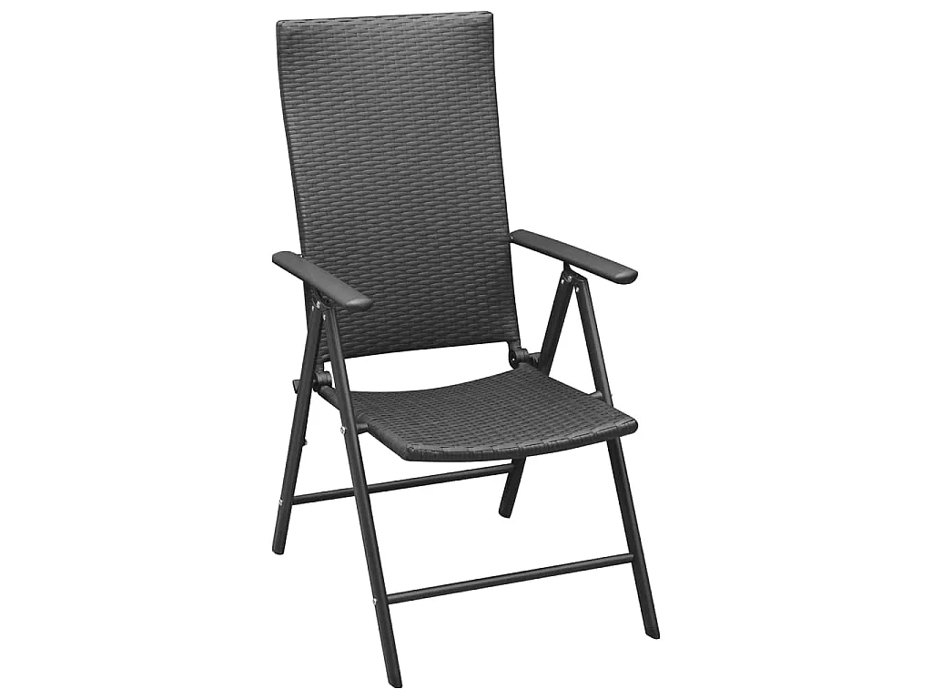 Jarlik  7-delige Tuinset poly rattan zwart