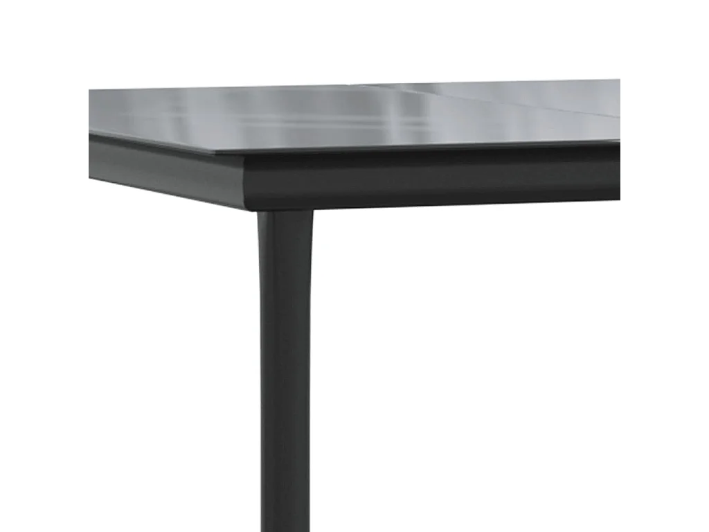 Jarlik  7-delige Tuinset poly rattan zwart