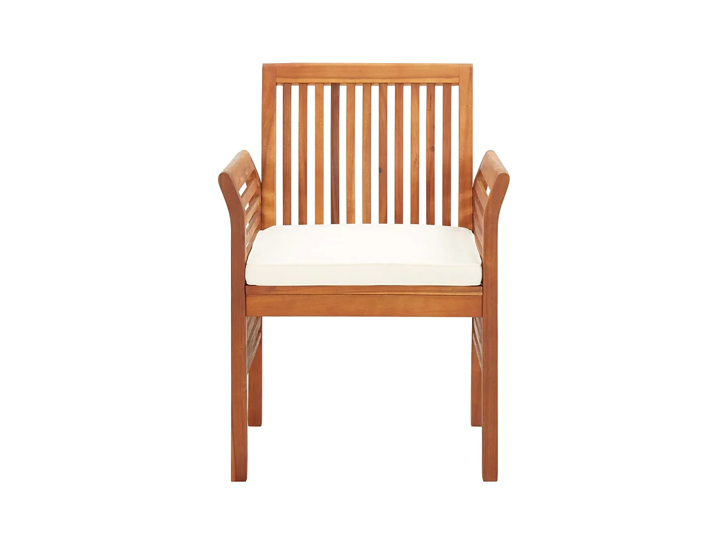 Bourges  Ensemble à manger d'extérieur 7 pcs et coussins Acacia solide