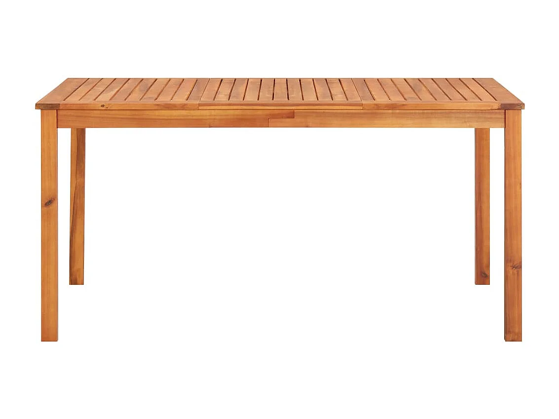 Bourges  Ensemble à manger d'extérieur 7 pcs et coussins Acacia solide