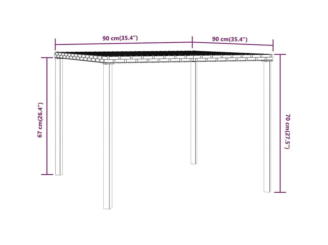 François-Antoine-Paul  Ensemble à manger de jardin et coussins 2 pcs gris rotin
