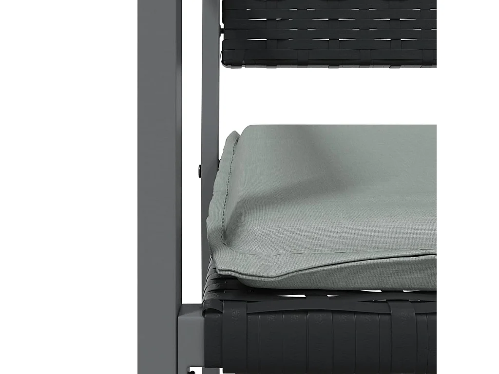 Timothy Scott  9-delige Tuinset met kussens poly rattan en staal