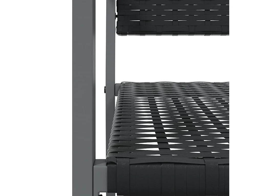 Croughevoe  Ensemble à manger de jardin 3 pcs résine tressée acier