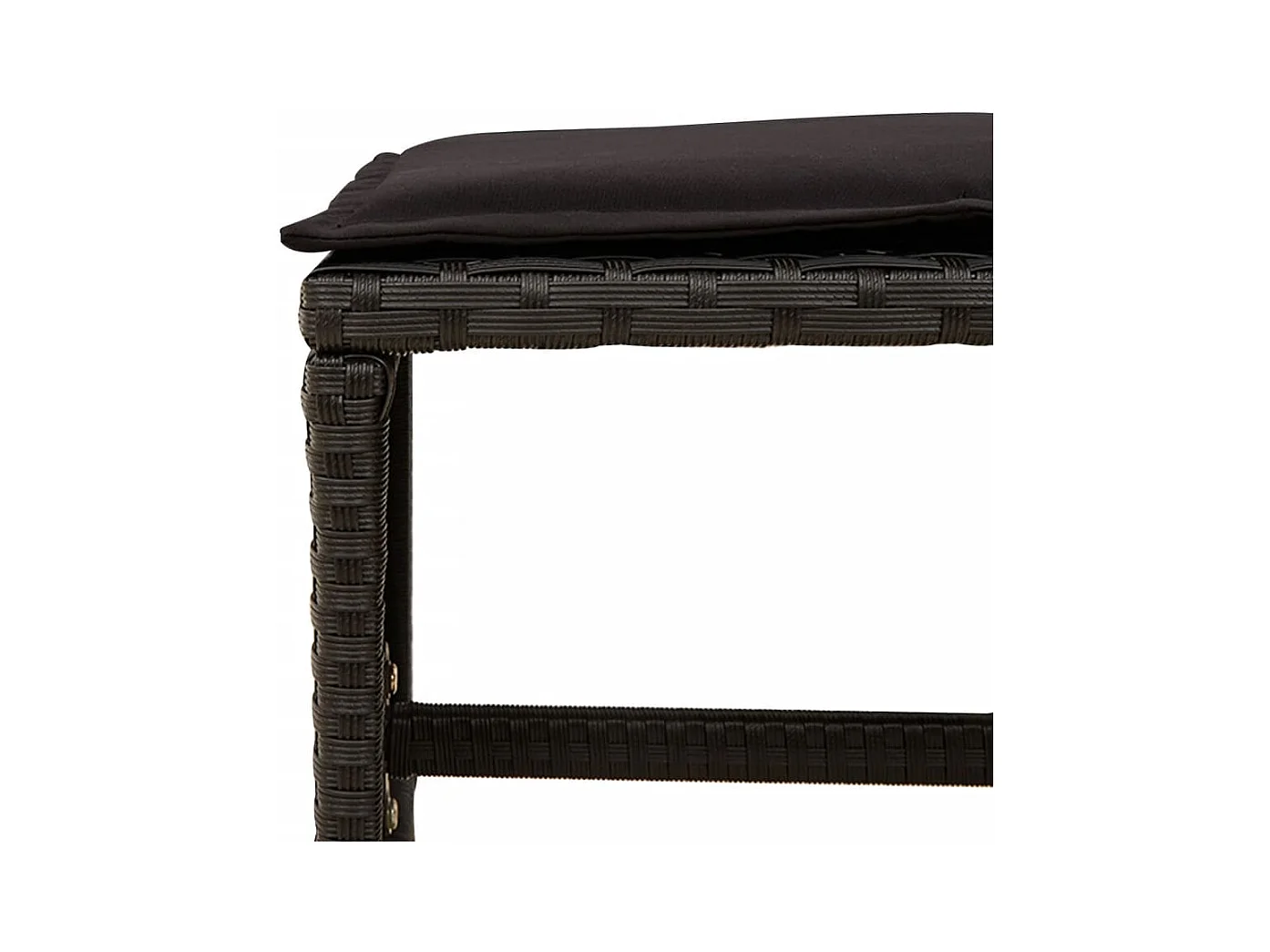 Enfield  Ensemble à manger de jardin 13 pcs coussins noir résine tressée