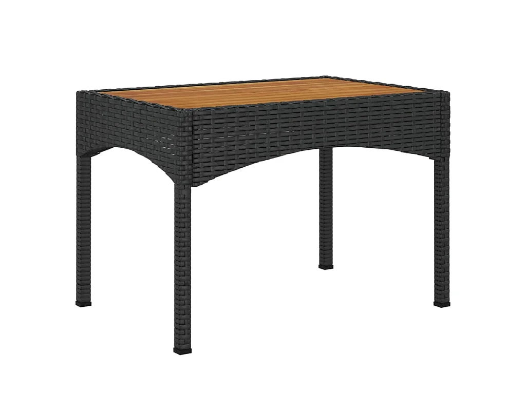 Holbaek  Ensemble à manger de jardin 4 pcs avec coussins noir