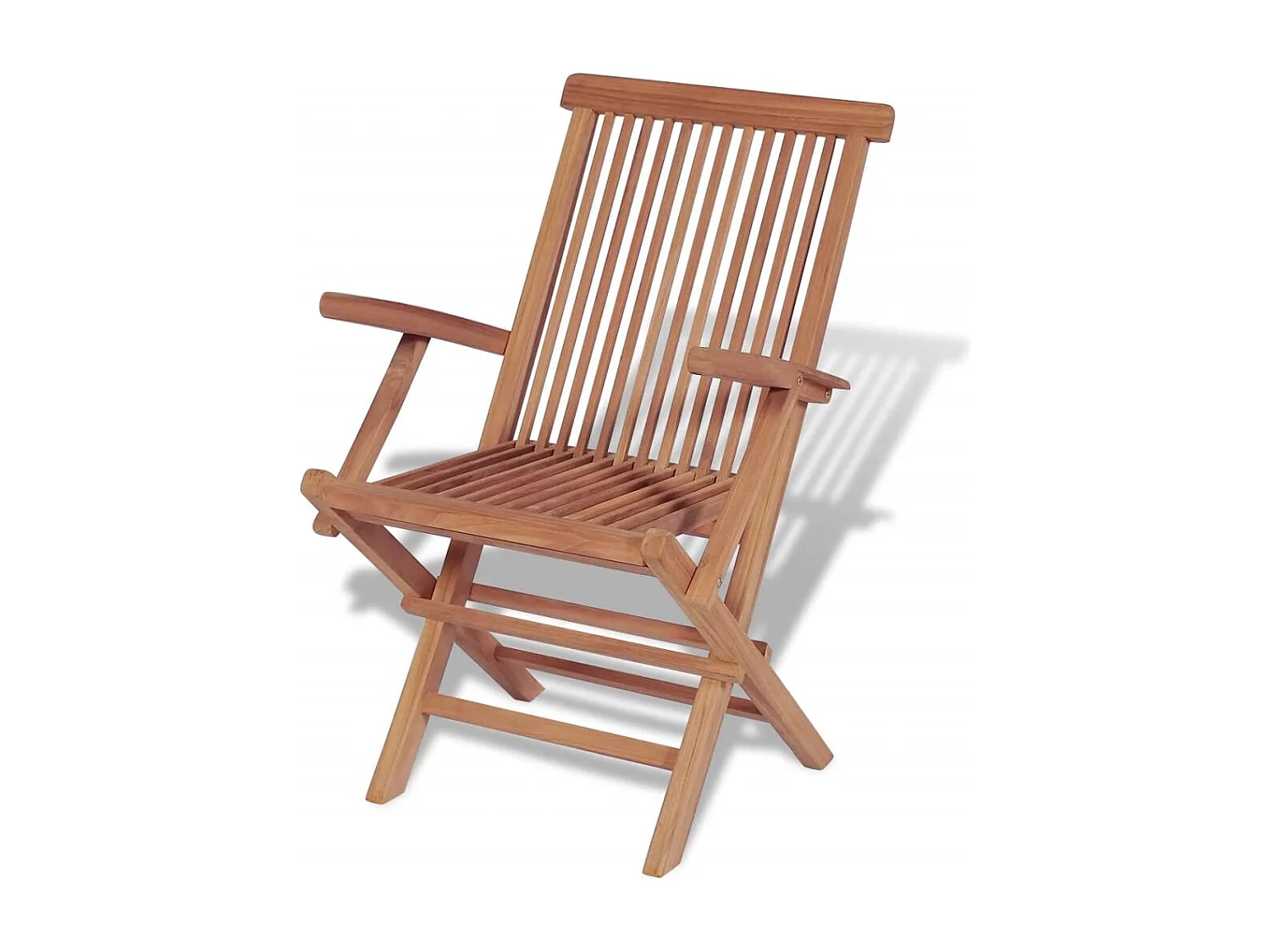 Garden Furniture -  Ensemble à manger d'extérieur 11 pcs et chaises pliables Teck