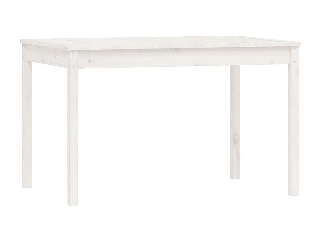 Jean-Antoine-Francis  Ensemble à manger de jardin 5 pcs blanc bois massif de pin