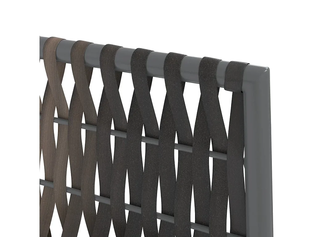 Mørkøv  Ensemble à manger de jardin 7 pcs coussins résine tressée acier