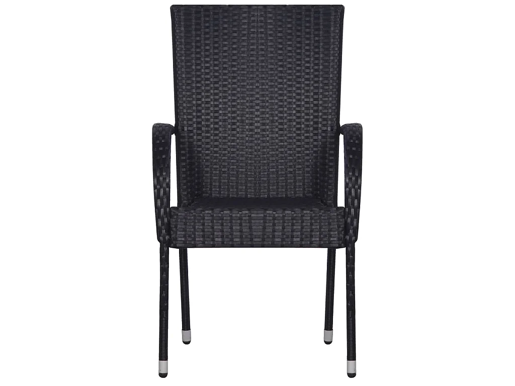 Baldwin  7-delige Tuinset poly rattan zwart