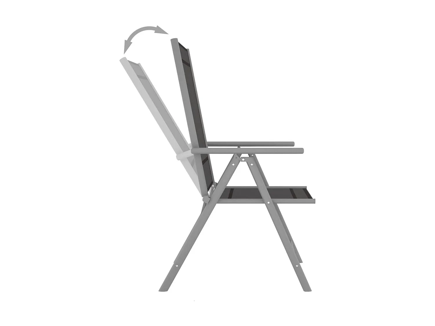 Claire-Jacqueline  10-delige Tuinset zwart en zilverkleurig