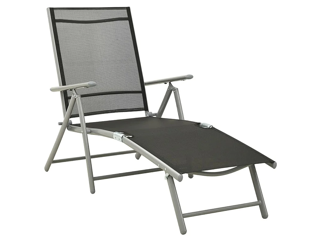 Claire-Jacqueline  Juego de comedor de jardín 10 piezas negro y plateado