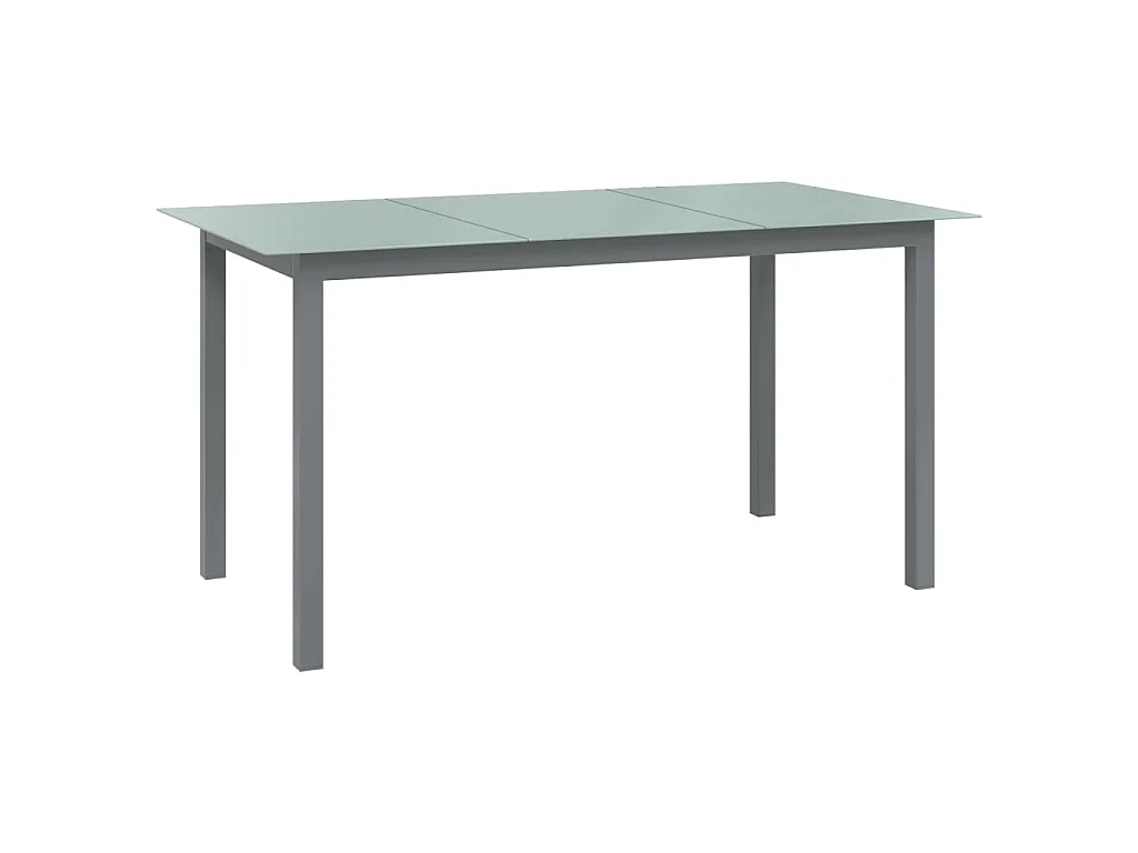 Claire-Jacqueline  Juego de comedor de jardín 10 piezas negro y plateado