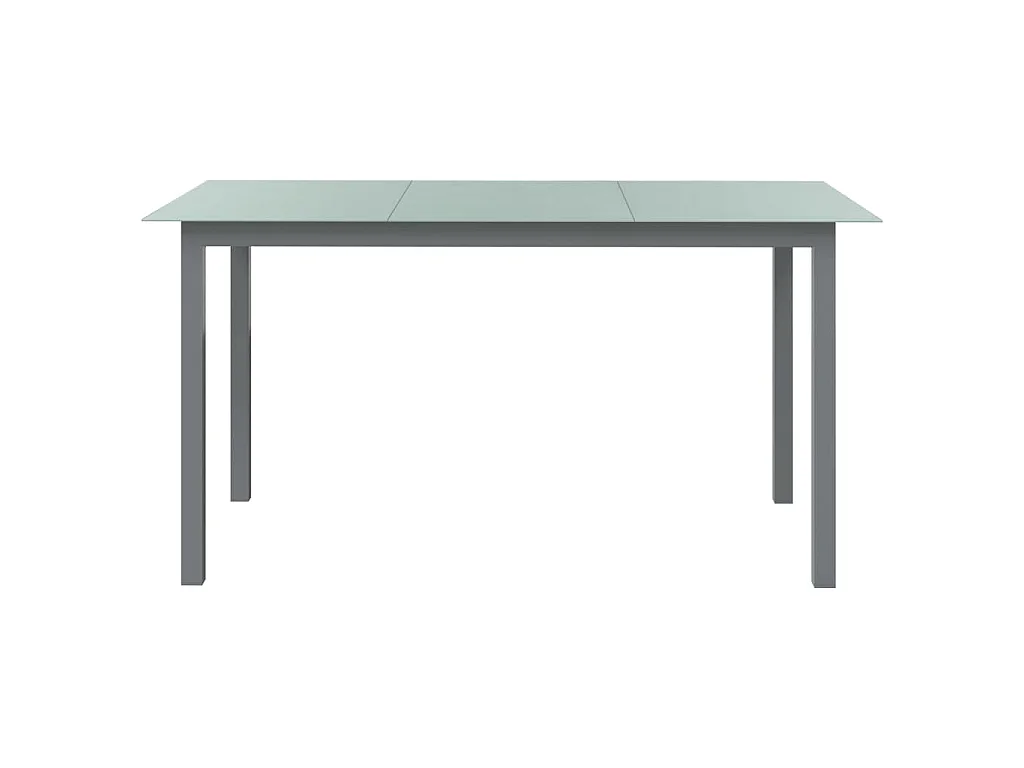 Claire-Jacqueline  Juego de comedor de jardín 10 piezas negro y plateado