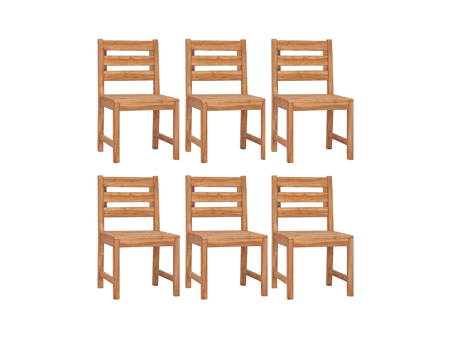 Addison Lee  Ensemble à manger de jardin 7 pcs Bois de teck solide