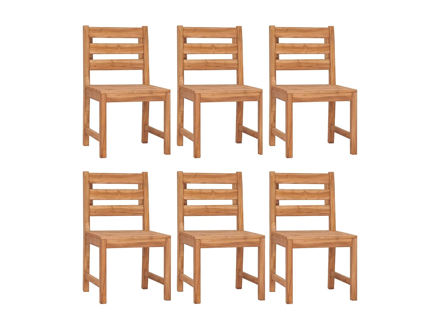 Addison Lee  Ensemble à manger de jardin 7 pcs Bois de teck solide