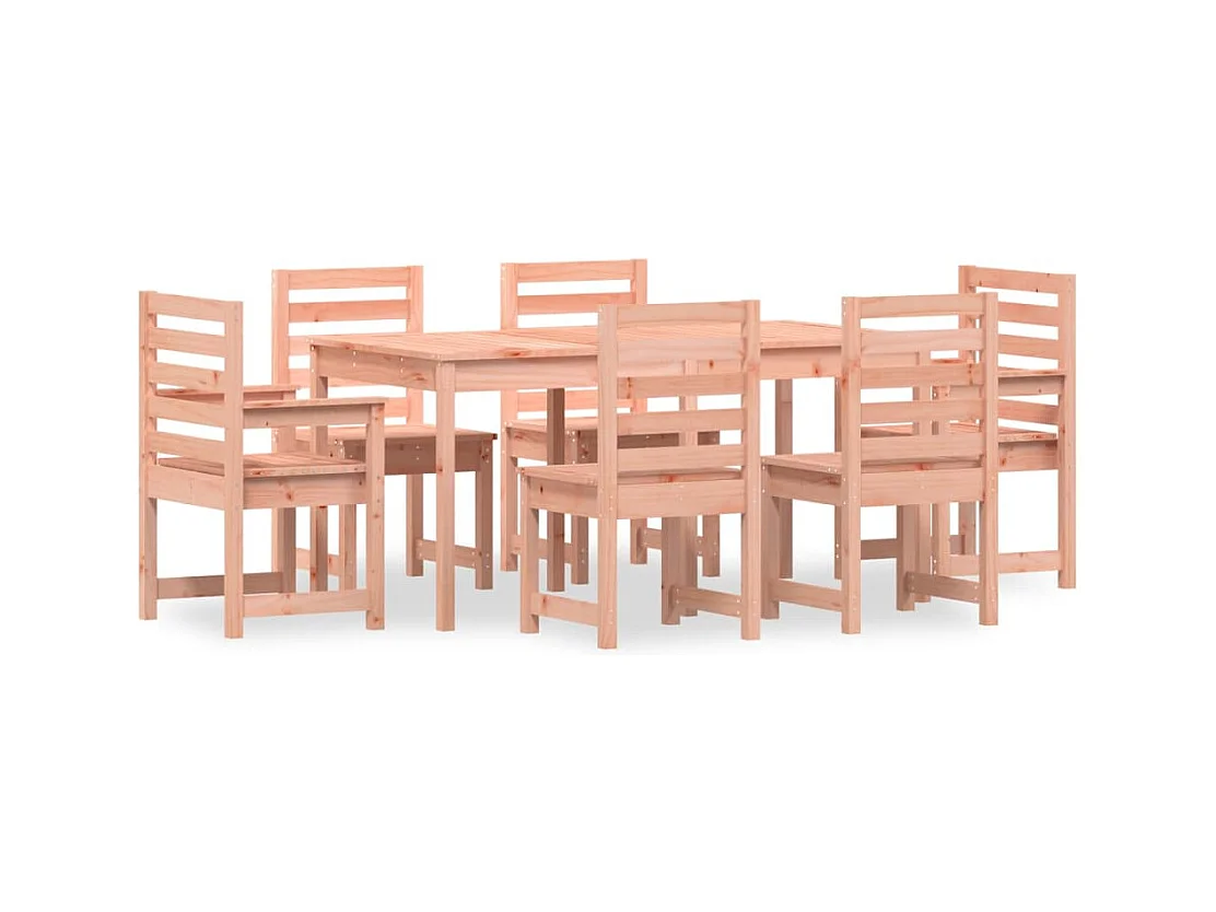 Janne Elise  7-delige Tuinset massief douglashout