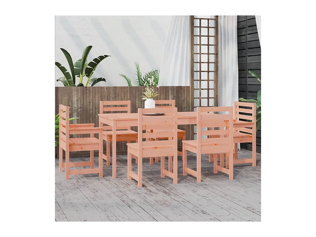 Janne Elise  7-delige Tuinset massief douglashout