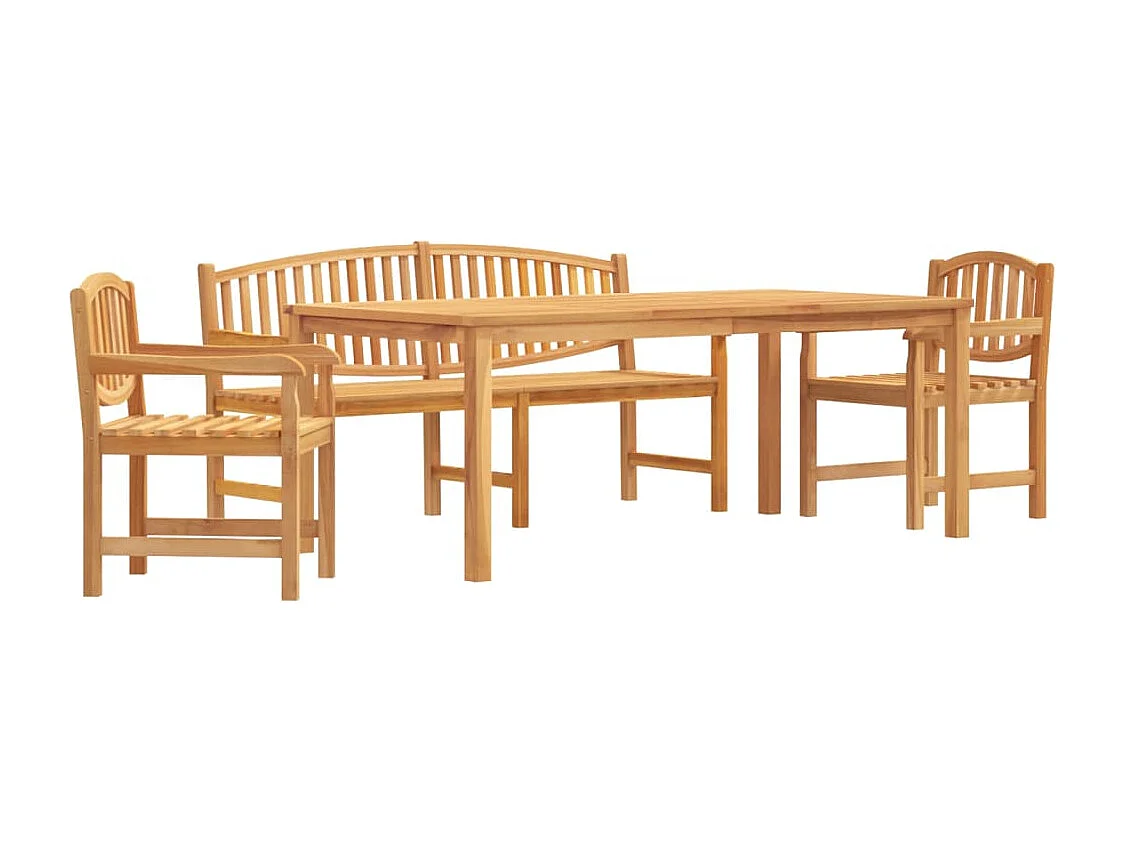 Prolenta Premium -  4-delige Tuinset massief teakhout