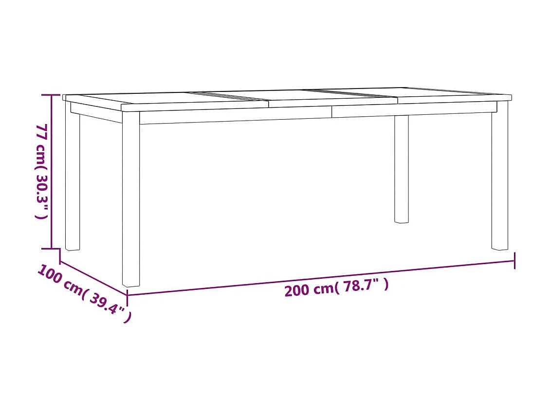 Prolenta Premium -  4-delige Tuinset massief teakhout