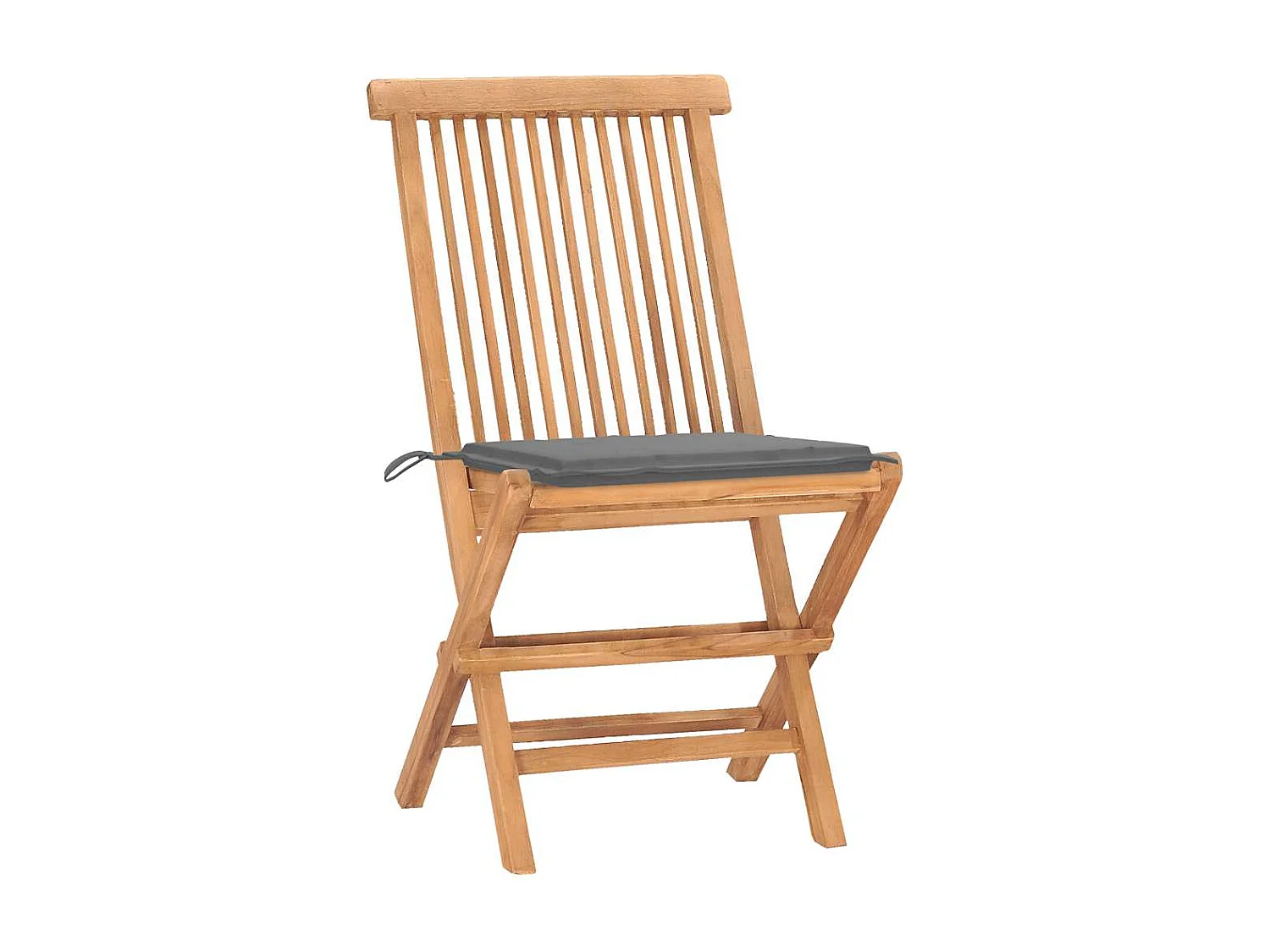 Danaë  Set comedor de jardín plegable 3 piezas madera de teca cojines