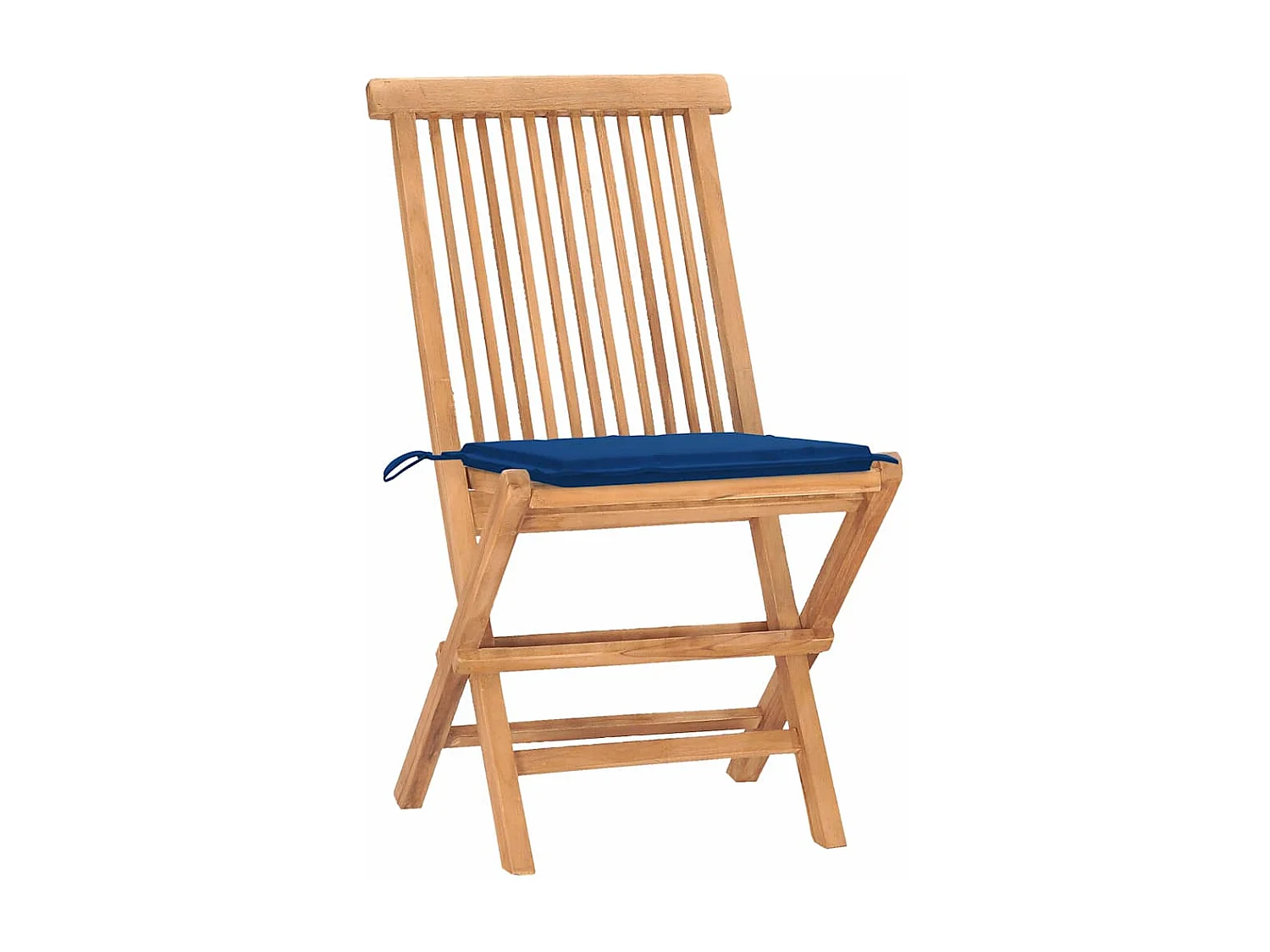 Danaë  Set comedor de jardín plegable 3 piezas madera de teca cojines