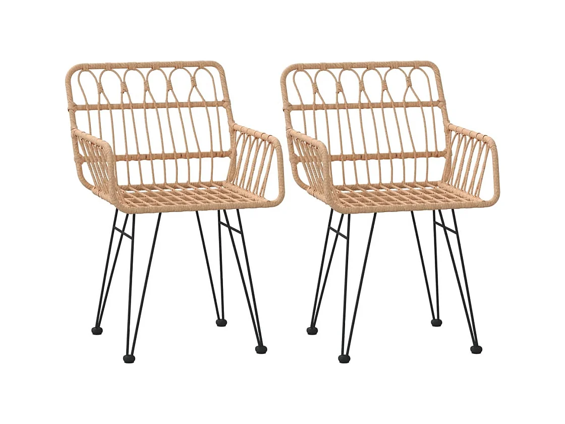 Claire-Sylvaine  3-delige Tuinset poly rattan