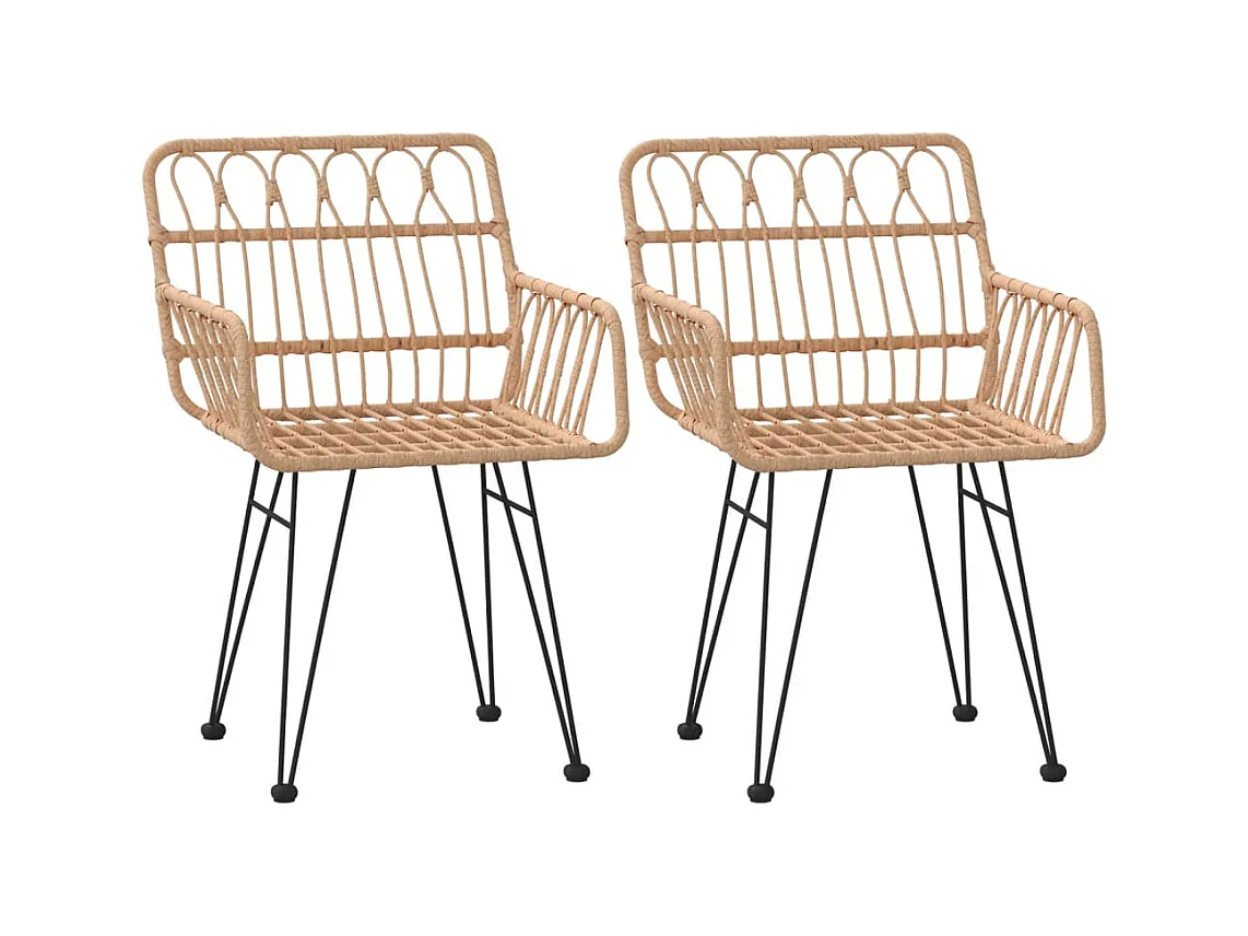 Claire-Sylvaine  3-delige Tuinset poly rattan