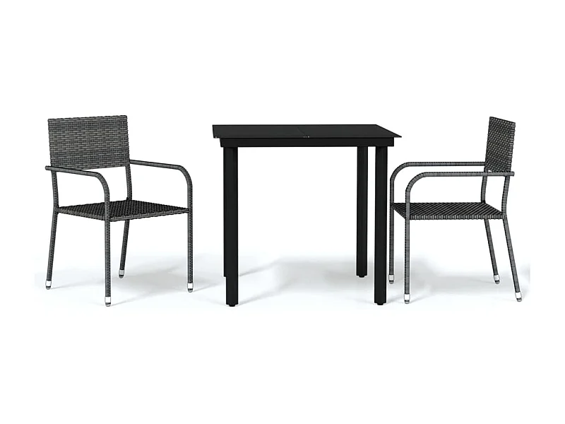 Aeron  3-delige Tuinset grijs