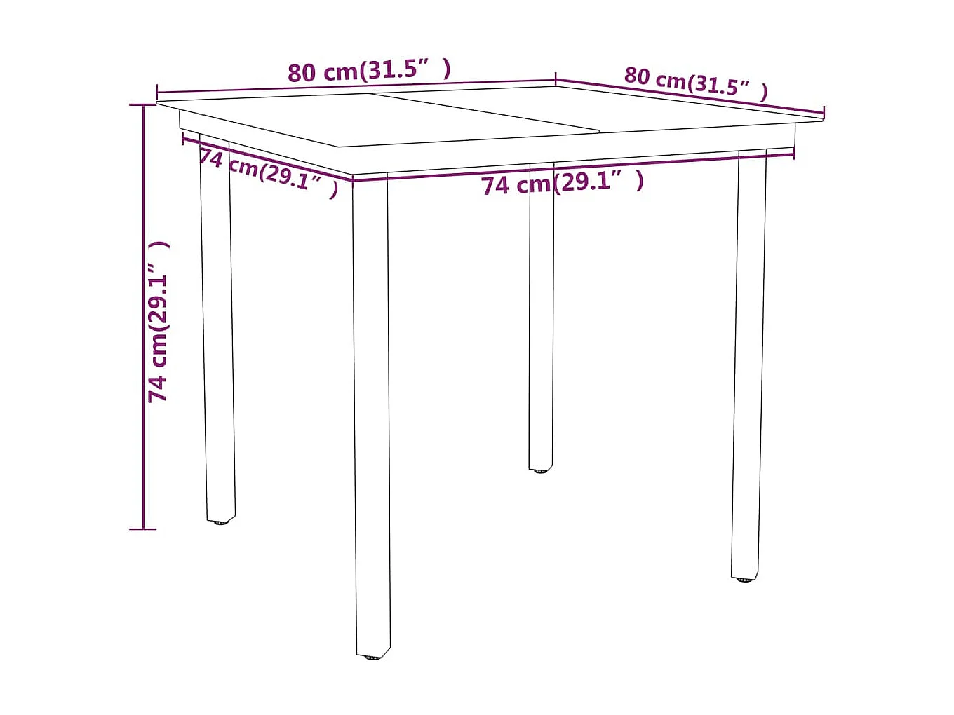 Aeron  Juego de comedor para jardín 3 piezas gris