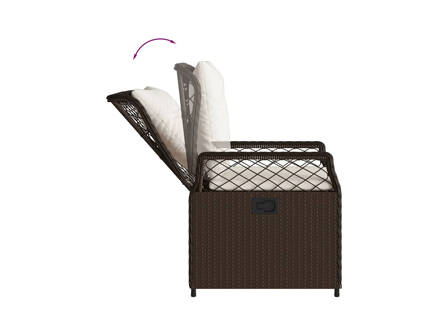 Veteli  7-delige Tuinset met kussens poly rattan bruin