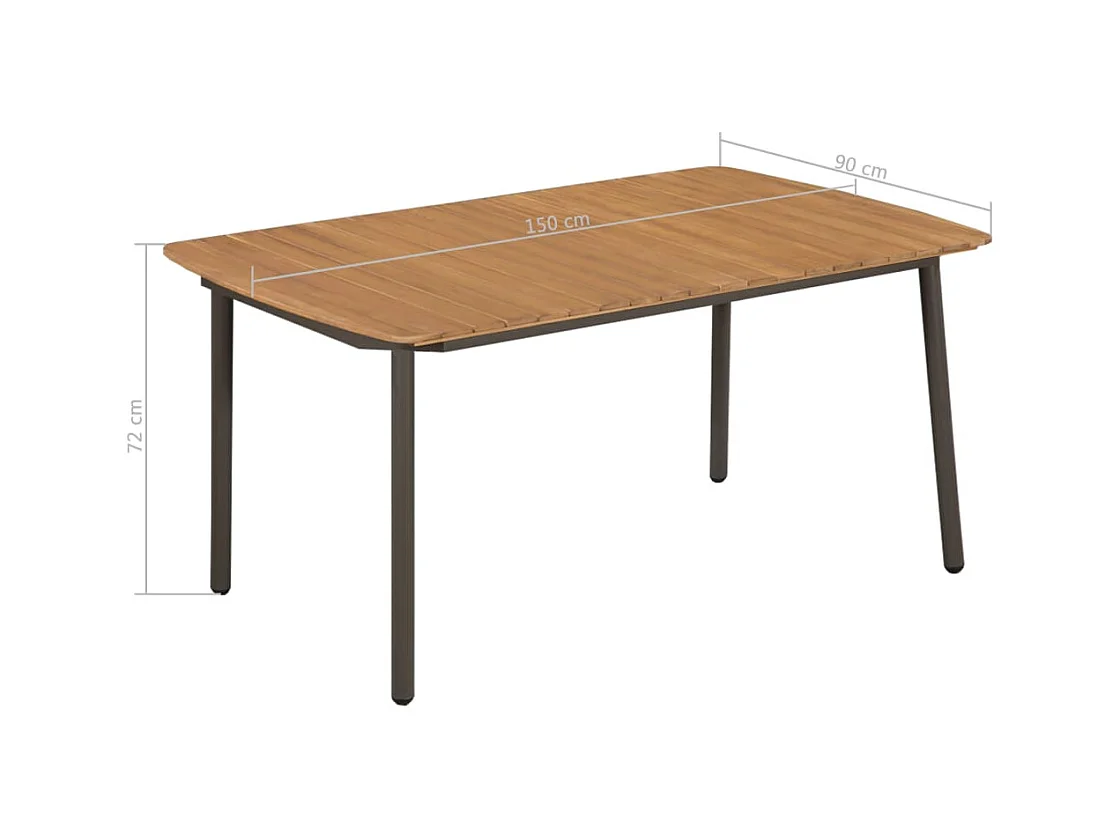 Clonleigh  Ensemble à manger de jardin 5 pcs Résine tressée Noir