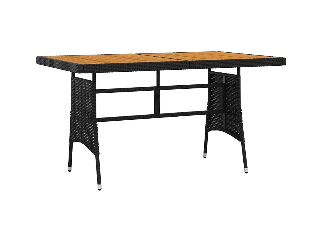 Ayoub  7-delige Tuinset poly rattan zwart