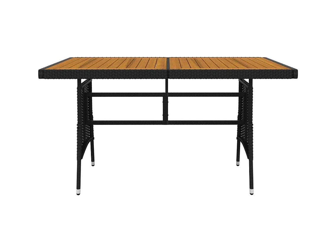 Ayoub  7-delige Tuinset poly rattan zwart