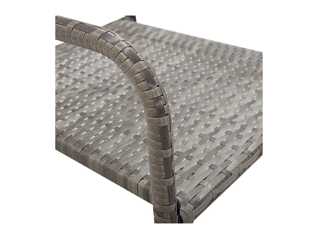 Mylva  Ensemble à manger de jardin 3 pcs Gris