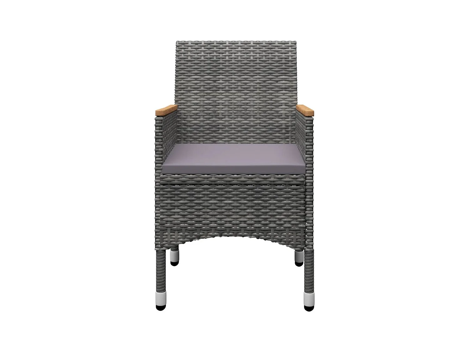 Claire-Célina  Ensemble à manger de jardin 3 pcs Gris