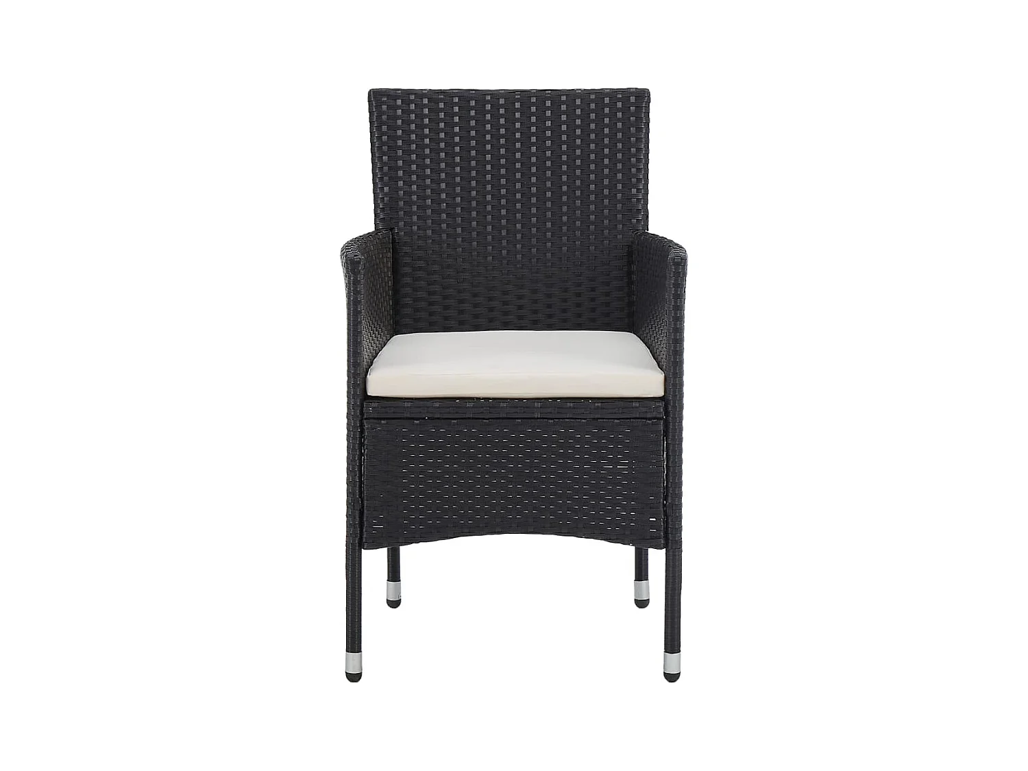 Louis-Mathieu-Paul  5-delige Tuinset poly rattan zwart