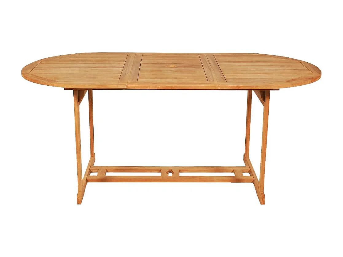 Beauregard  Ensemble à manger de jardin 9 pcs Bois de teck massif