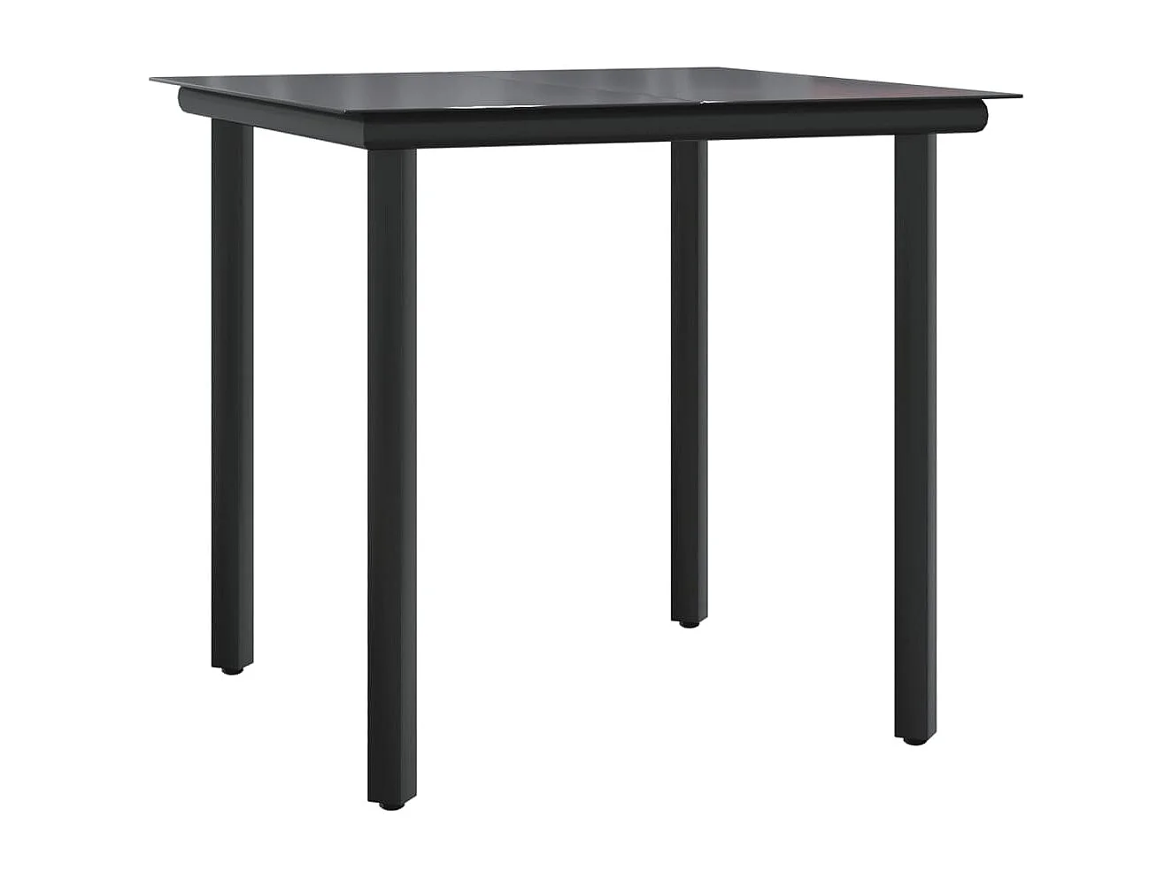 Askøy  Ensemble à manger de jardin avec coussins 3 pcs Noir